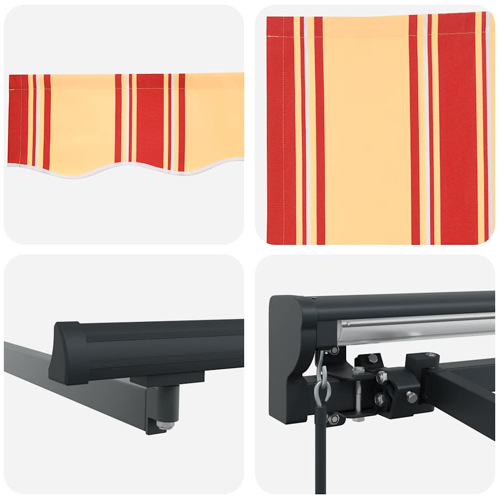 Markiseramme Flerfarget 350 x 250 cm Polyester med PU-belegg