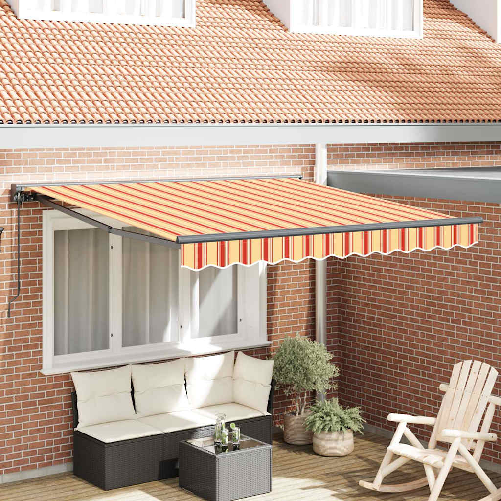 Markiseramme Flerfarget 350 x 250 cm Polyester med PU-belegg
