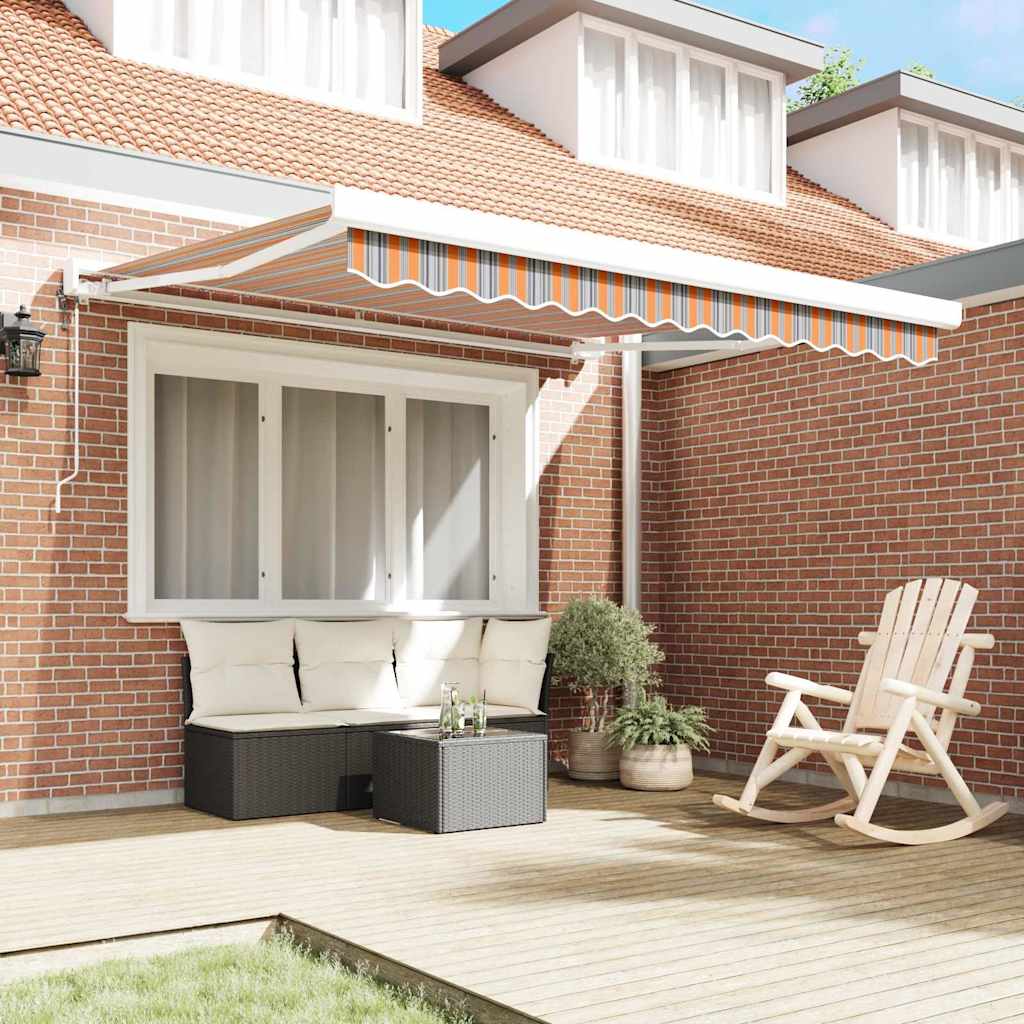 Uttrekkbar markise Flerfarget 350 x 250 x 165 cm