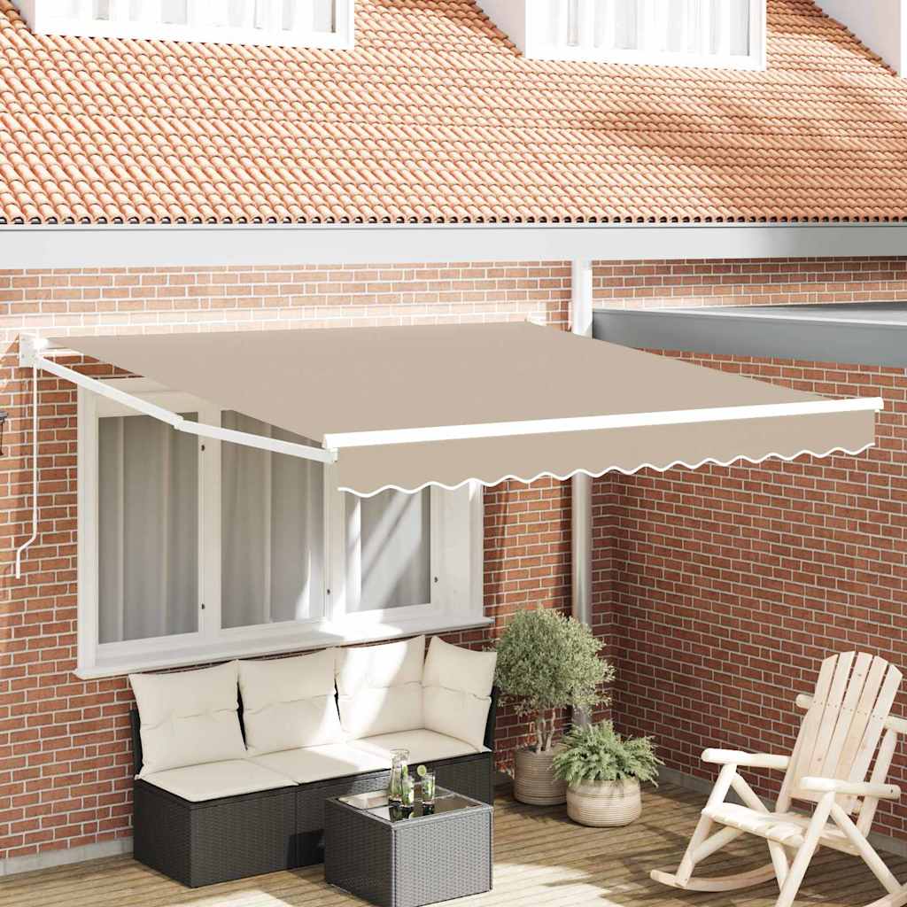 Uttrekkbar markise Beige 350 x 250 cm