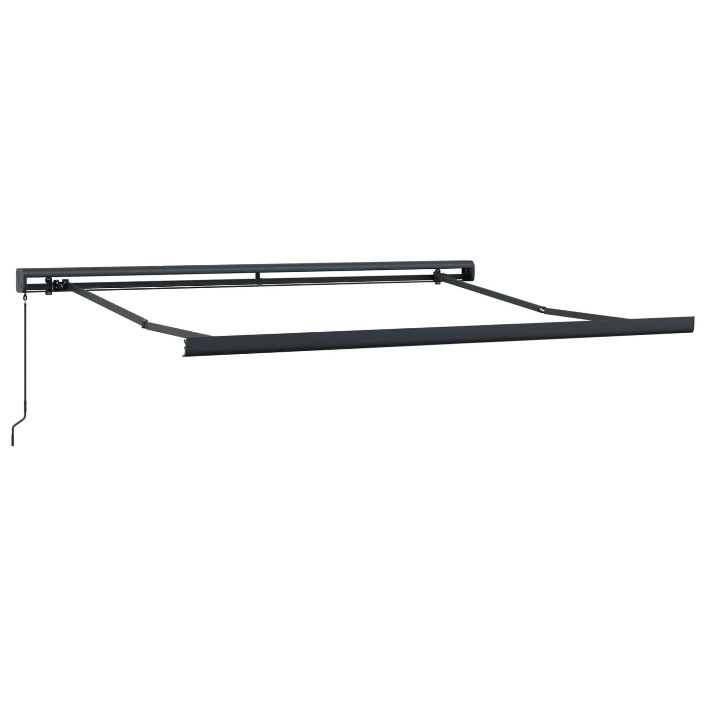 Innvendbar Markise Beige 350 x 250 cm Stoff og Metall