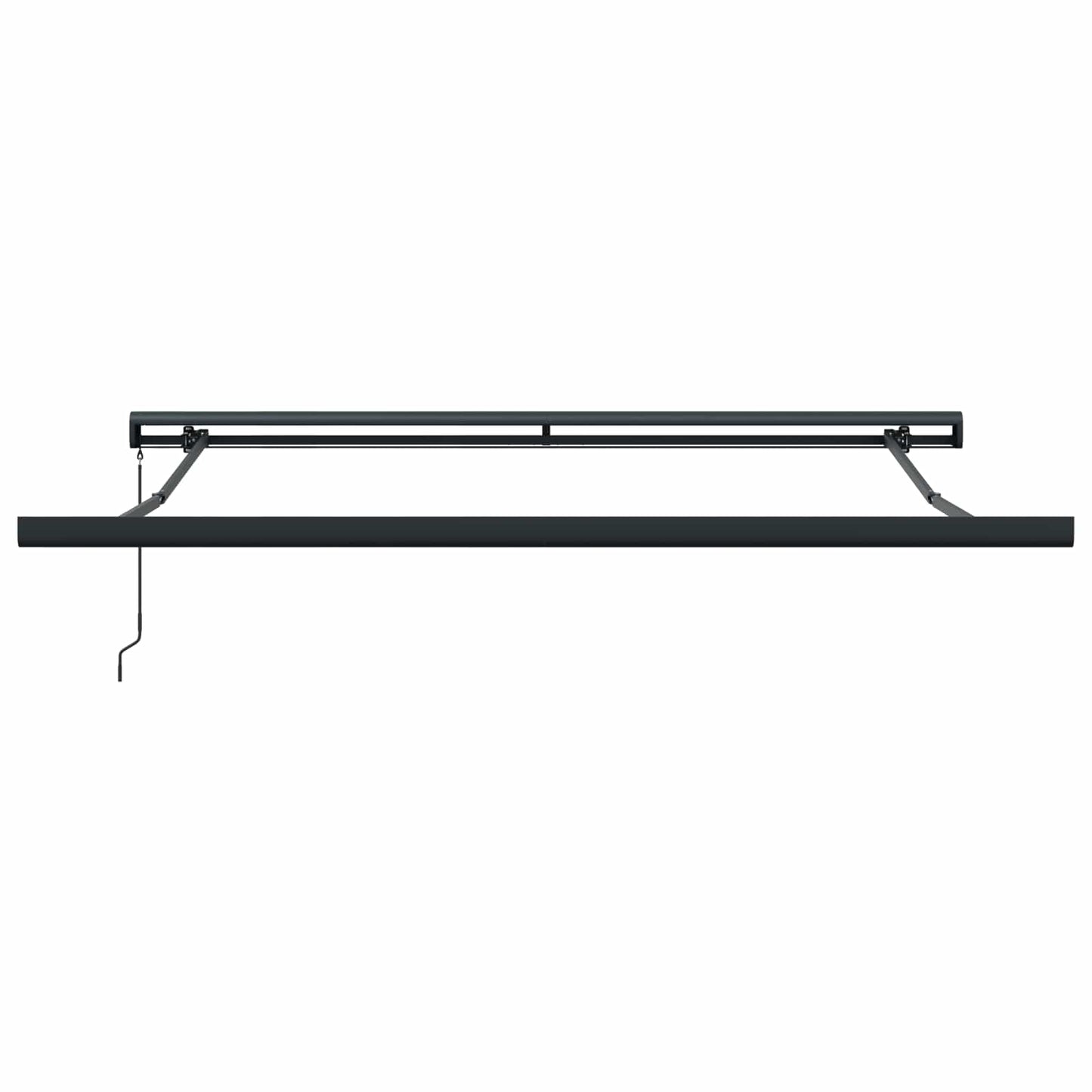 Innvendbar Markise Beige 350 x 250 cm Stoff og Metall