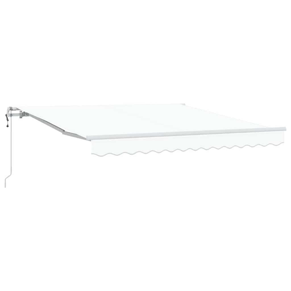 Elektrisk Utrekkbar Markise Hvit 350 x 250 cm