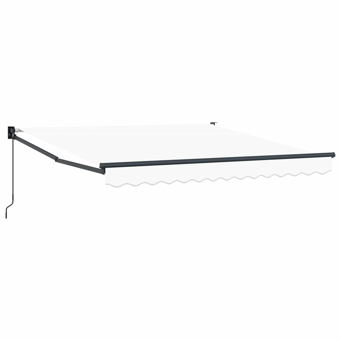 Uttrekkbar markise Hvit 350 x 250 cm