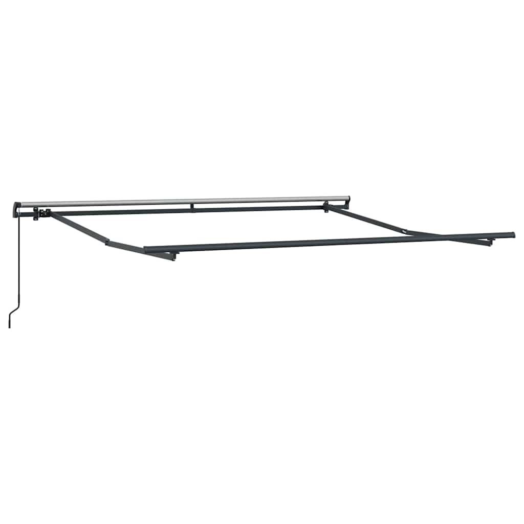 Uttrekkbar markise Grønn og gul 350 x 250 cm
