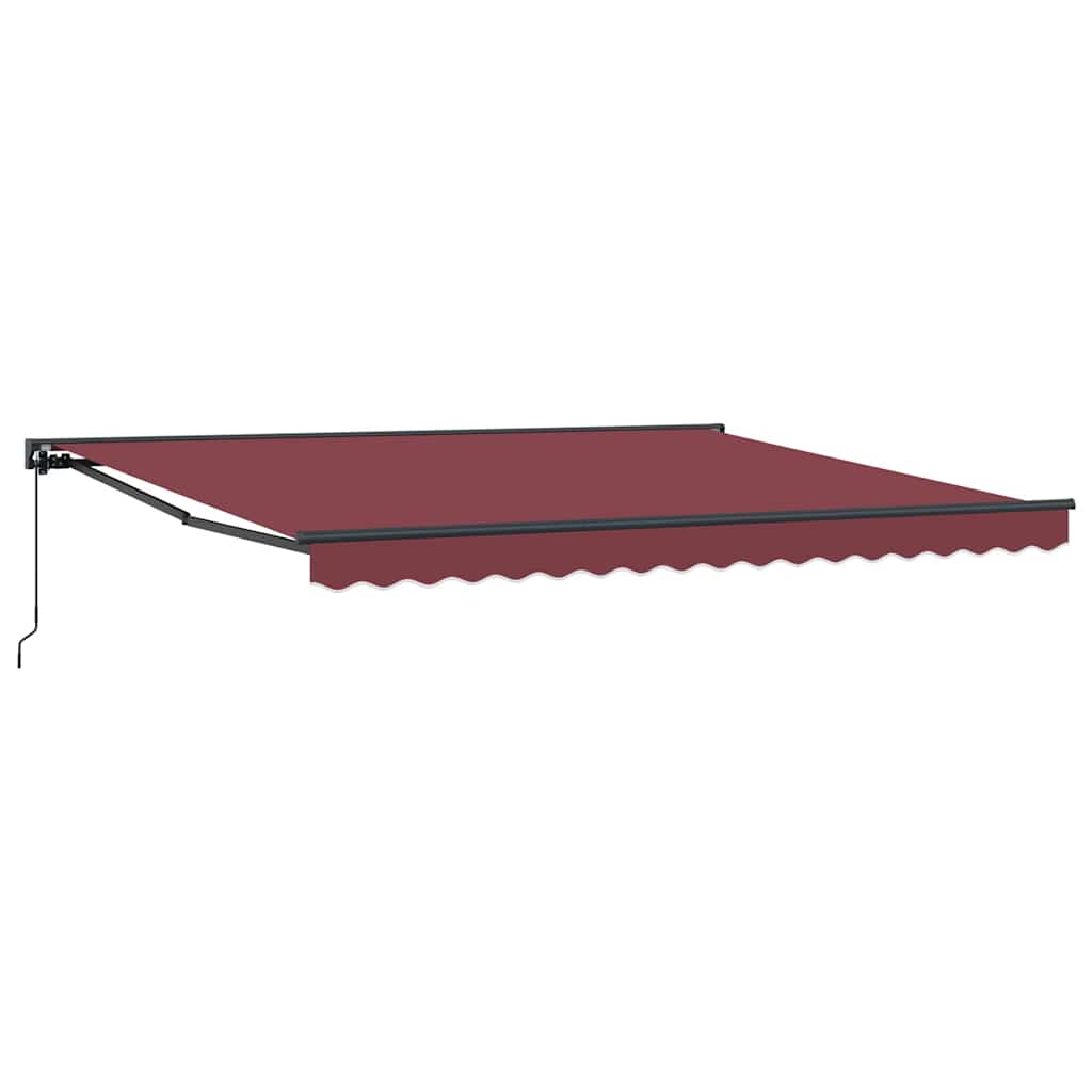 Markiseramme Burgunder 400 × 300 cm Polyester med PU-belegg
