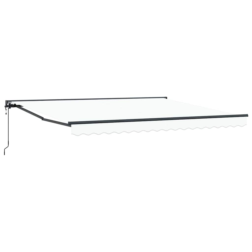 Markiseramme Hvit 400 × 300 cm Polyester med PU-belegg