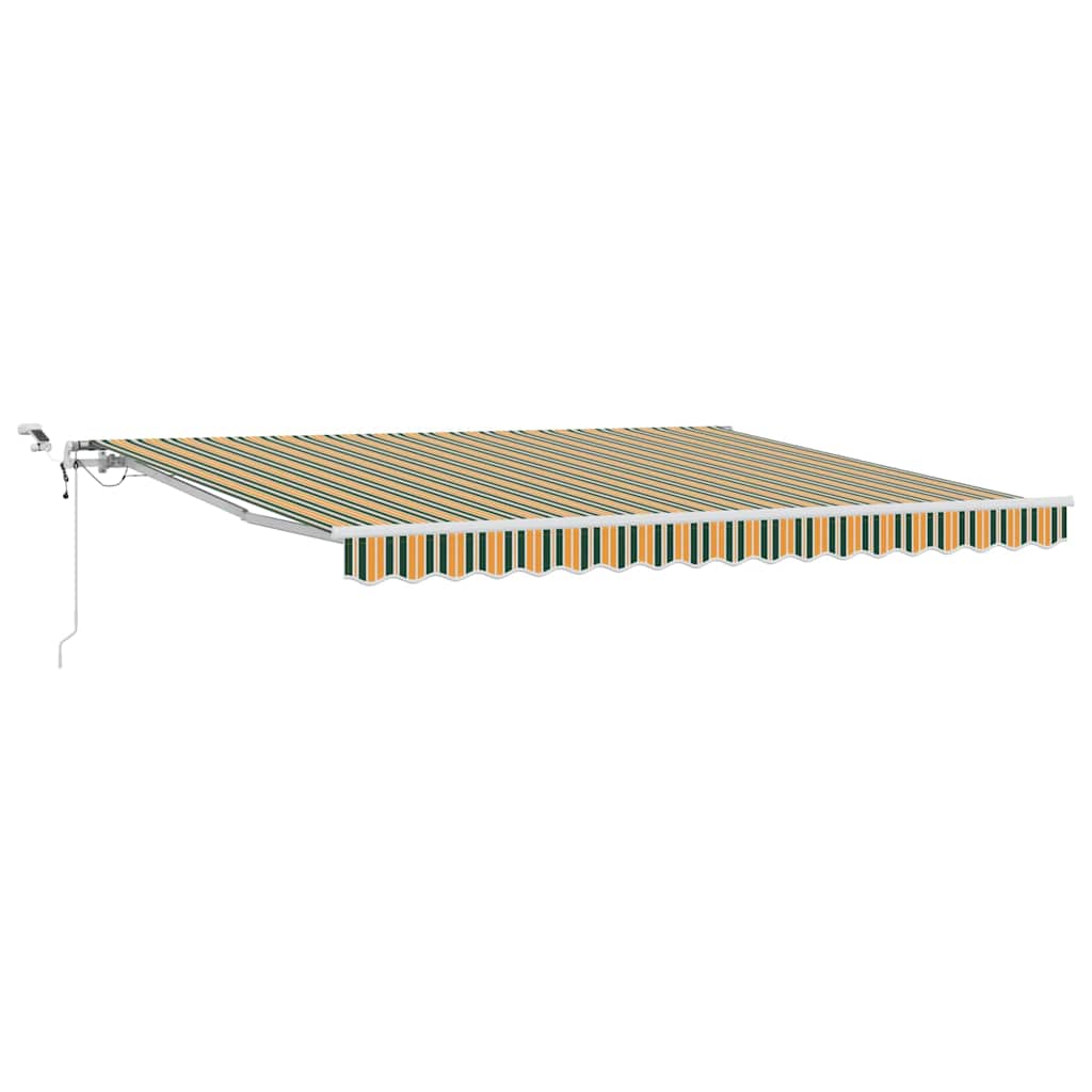 Innvendbar Markise Grønn og gul 400 × 300 cm