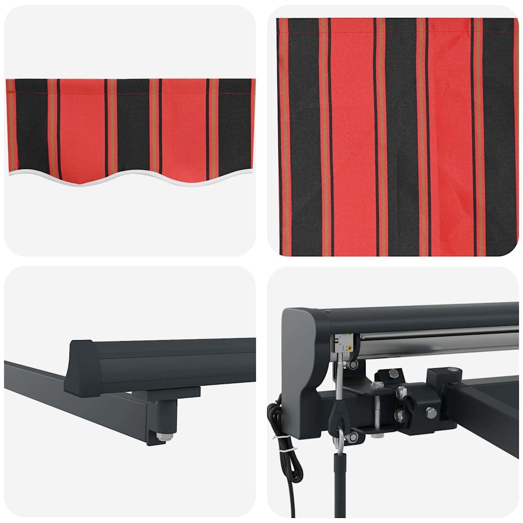 Markiseduk Gul og oransje 400 × 350 cm Polyester