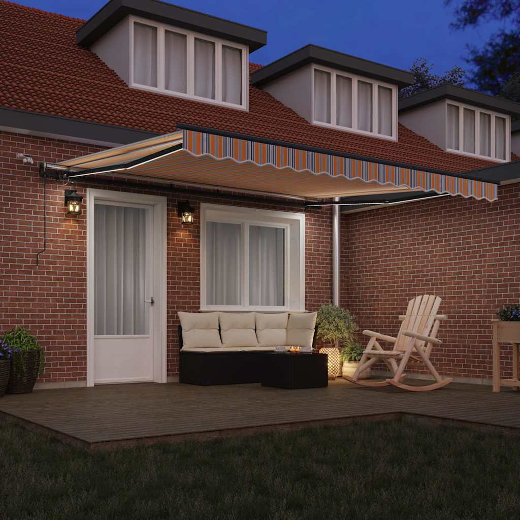 Markiseduk Flerfarget 400 × 350 cm Polyester