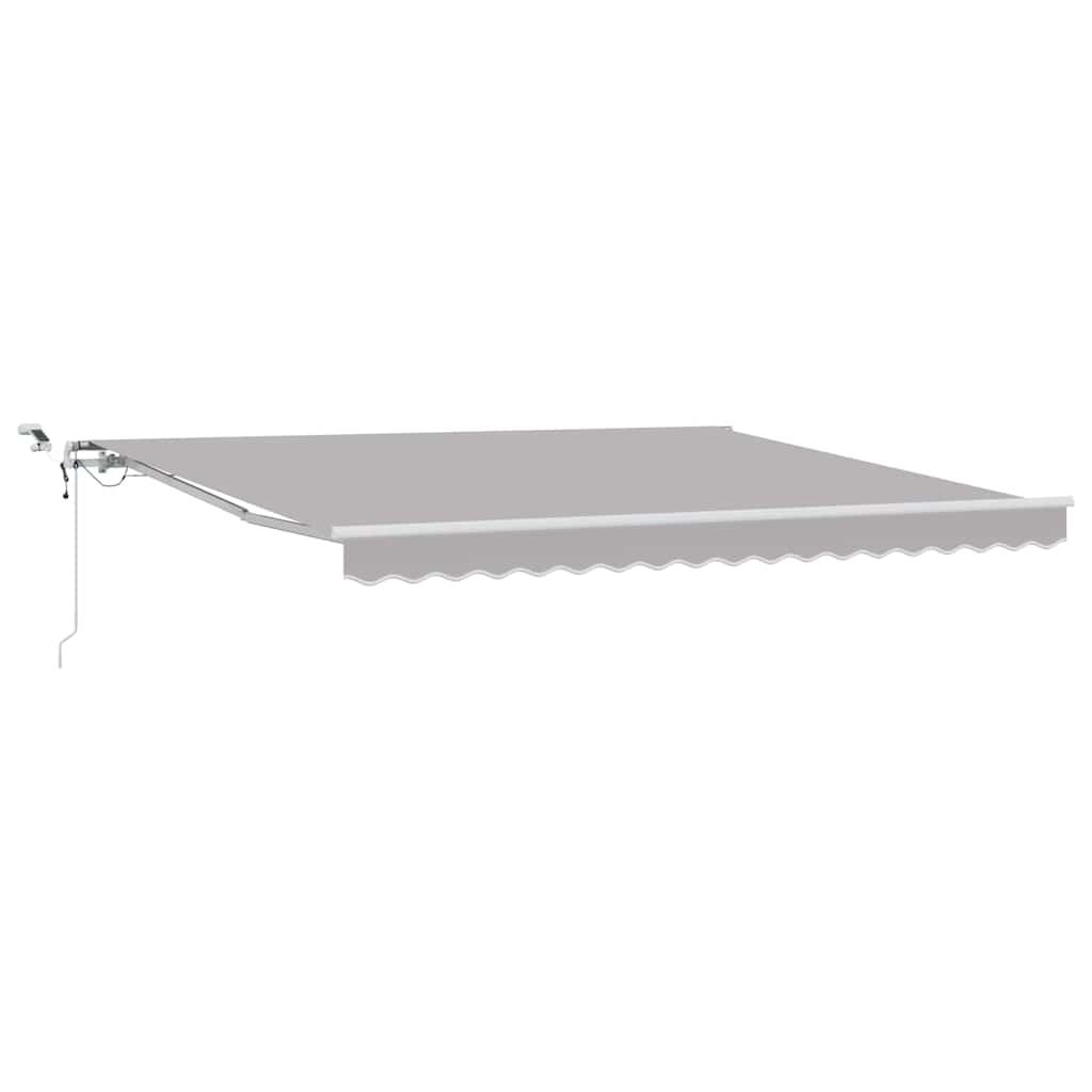 Markiseduk Lysegrå 400 × 350 cm Polyester