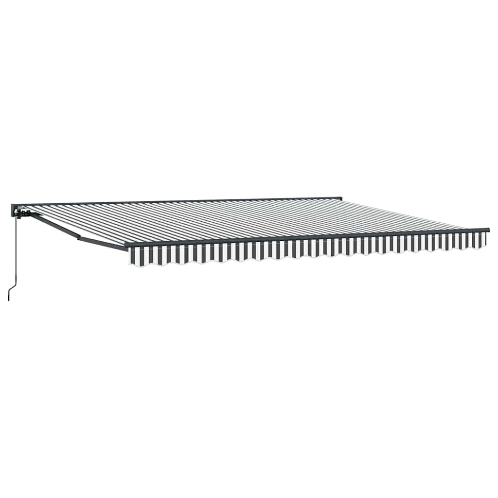 Innvendbar Markise Antrasitt og Hvit 450 × 300 cm vidaXL