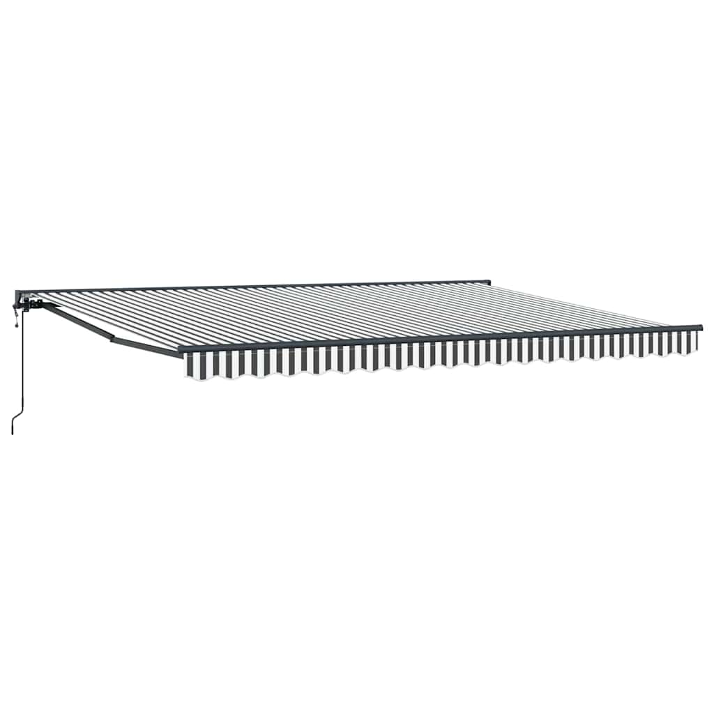 Innvendbar Markise Antrasitt og Hvit 450 × 300 cm vidaXL
