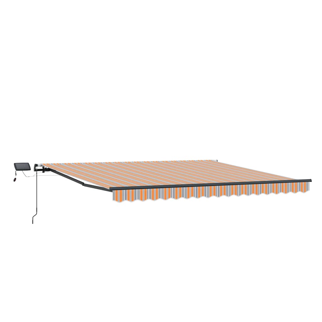 Uttrekkbar markise Flerfarget 450 × 300 cm Stoff og Aluminium