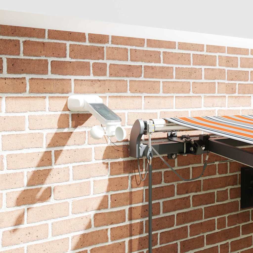 Uttrekkbar markise Flerfarget 450 × 300 cm Polyester