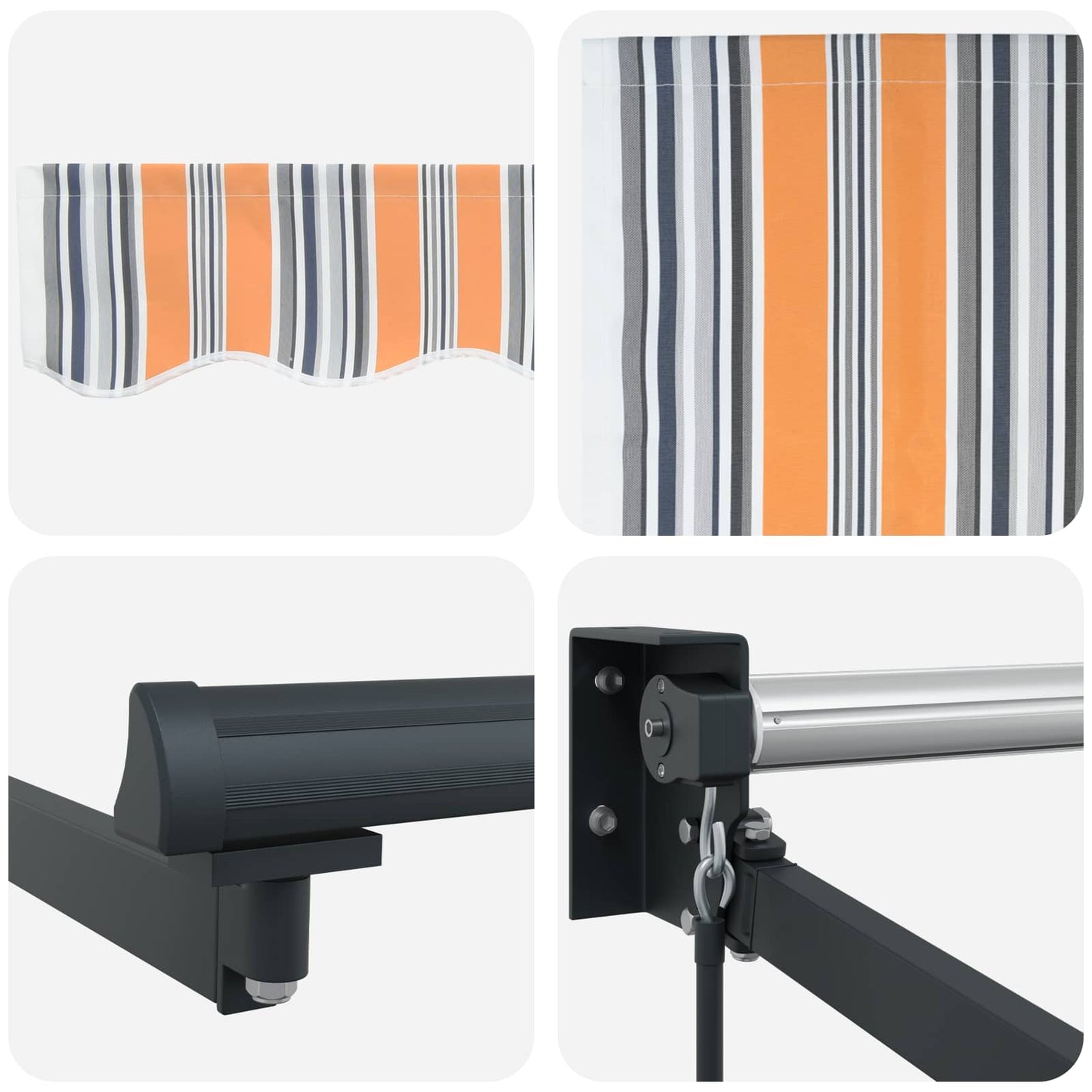 Innvendbar Markise Flerfarget 450 × 300 cm