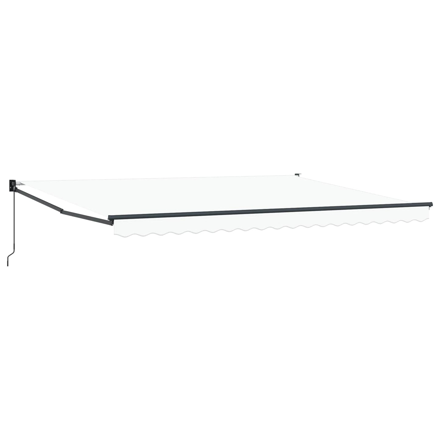 Uttrekkbar markise Hvit 450 x 300 x 165 cm