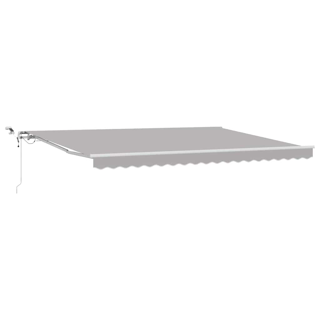 Markiseduk Lysegrå 450 × 300 cm Polyester