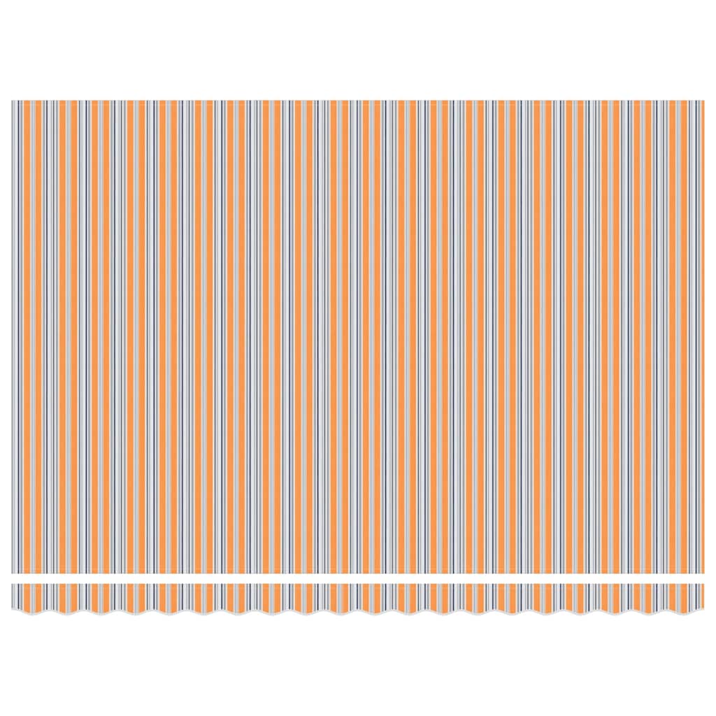 Uttrekkbar markise Flerfarget 450 × 350 cm Polyester