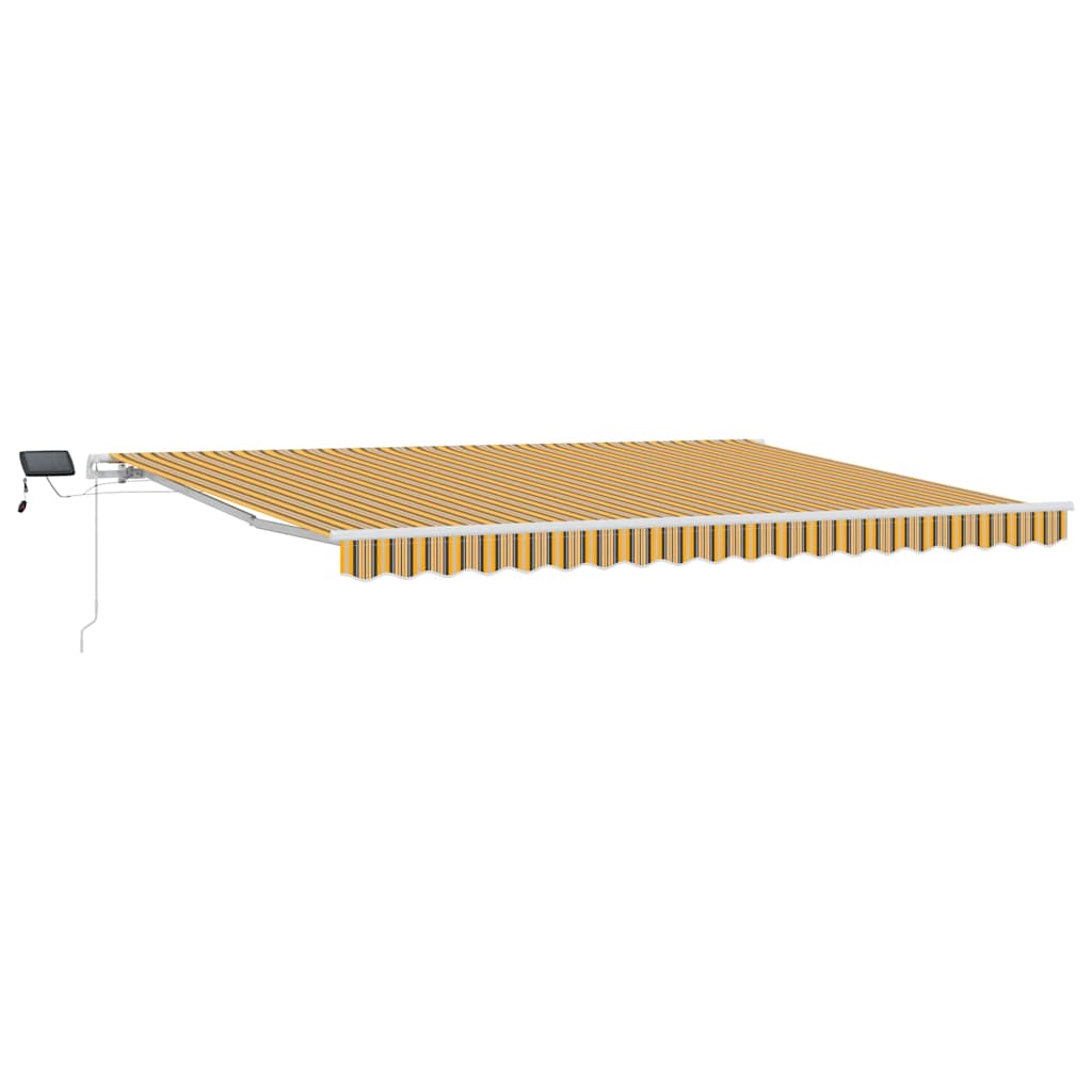 Innvendbar Markise Flerfarget 450 × 350 cm Stoff og stål