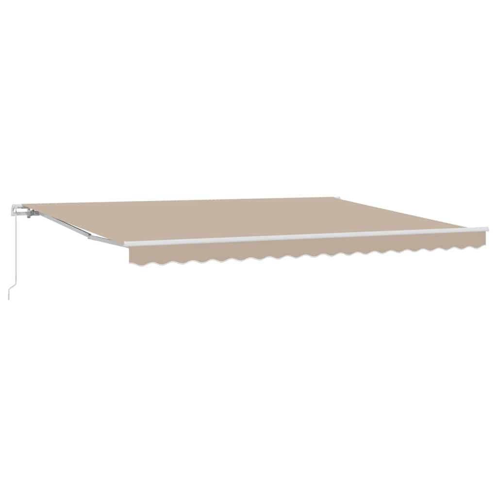 Uttrekkbar markise Beige 450 x 350 x 165 cm