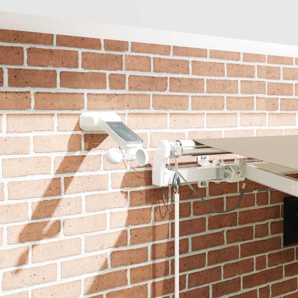 Uttrekkbar markise Beige 450 × 350 cm Polyester