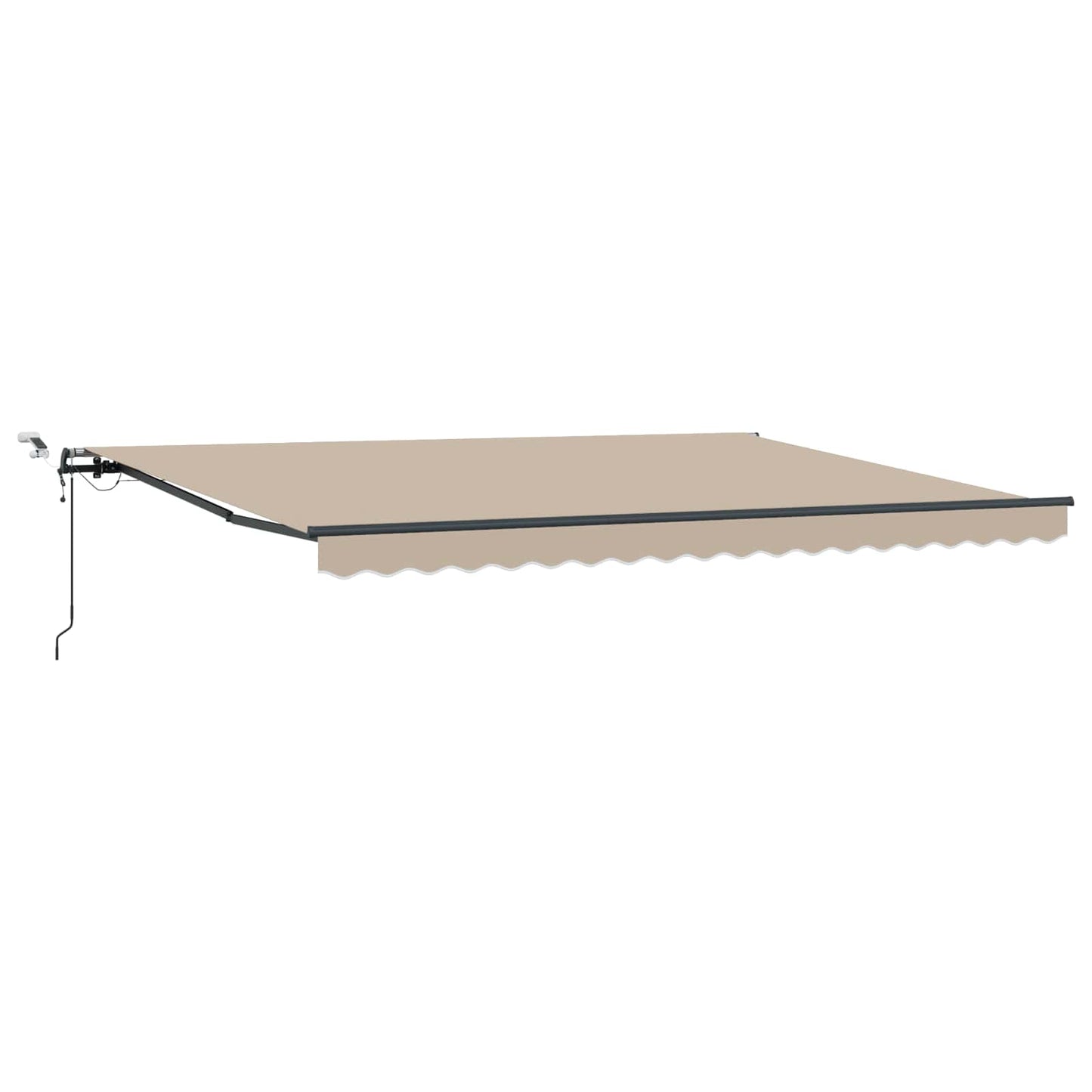 Uttrekkbar markise Beige 450 × 350 cm Polyester