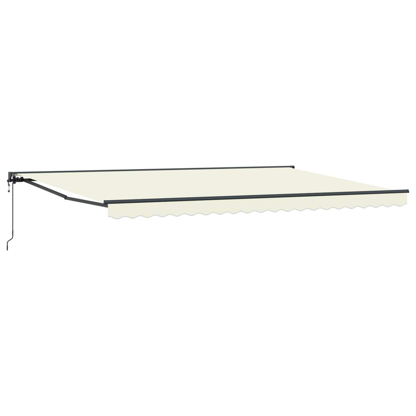 Markiseramme Krem 500 × 300 cm Polyester med PU-belegg