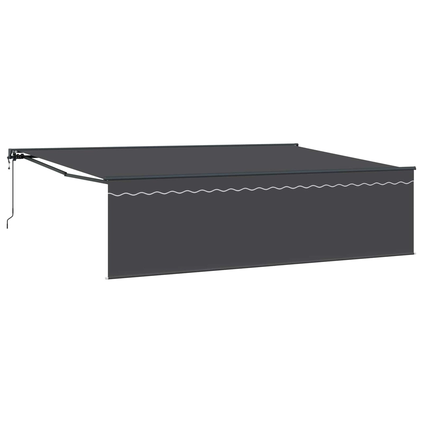 Innvendbar Markise Antrasitt 500 × 300 cm