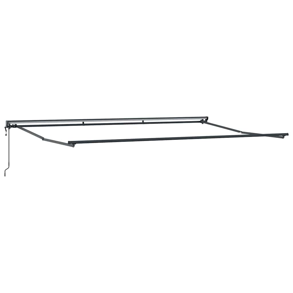 Markiseramme Burgunder 500 × 300 cm Polyester med PU-belegg