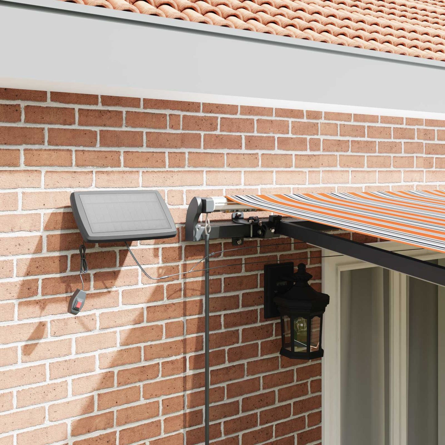 Uttrekkbar markise Flerfarget 500 x 300 x 165 cm