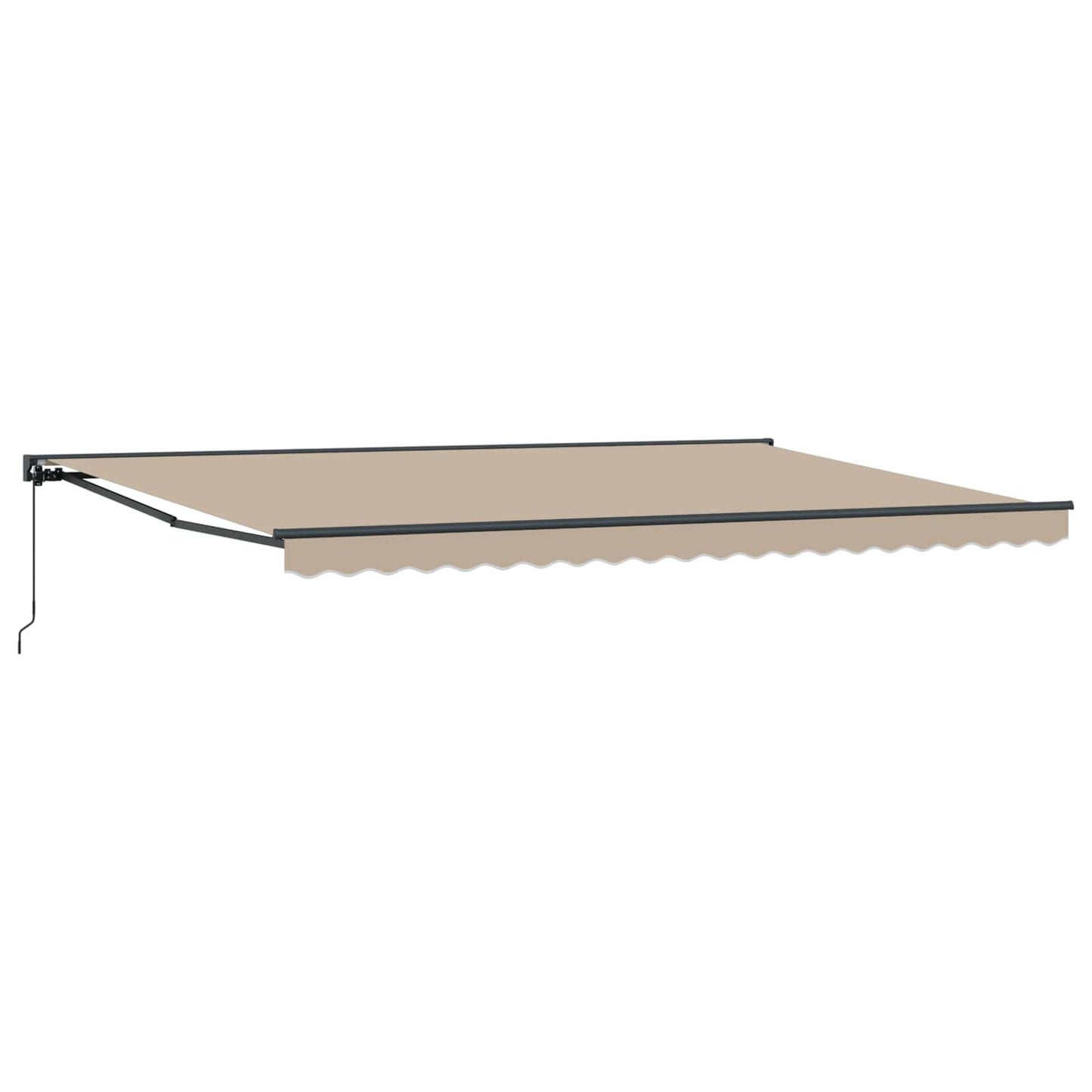 Markiseramme Beige 500 × 300 cm Polyester med PU-belegg