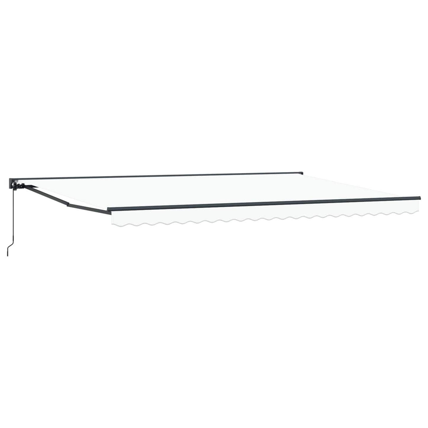 Markiseramme Hvit 500 × 300 cm Polyester med PU-belegg