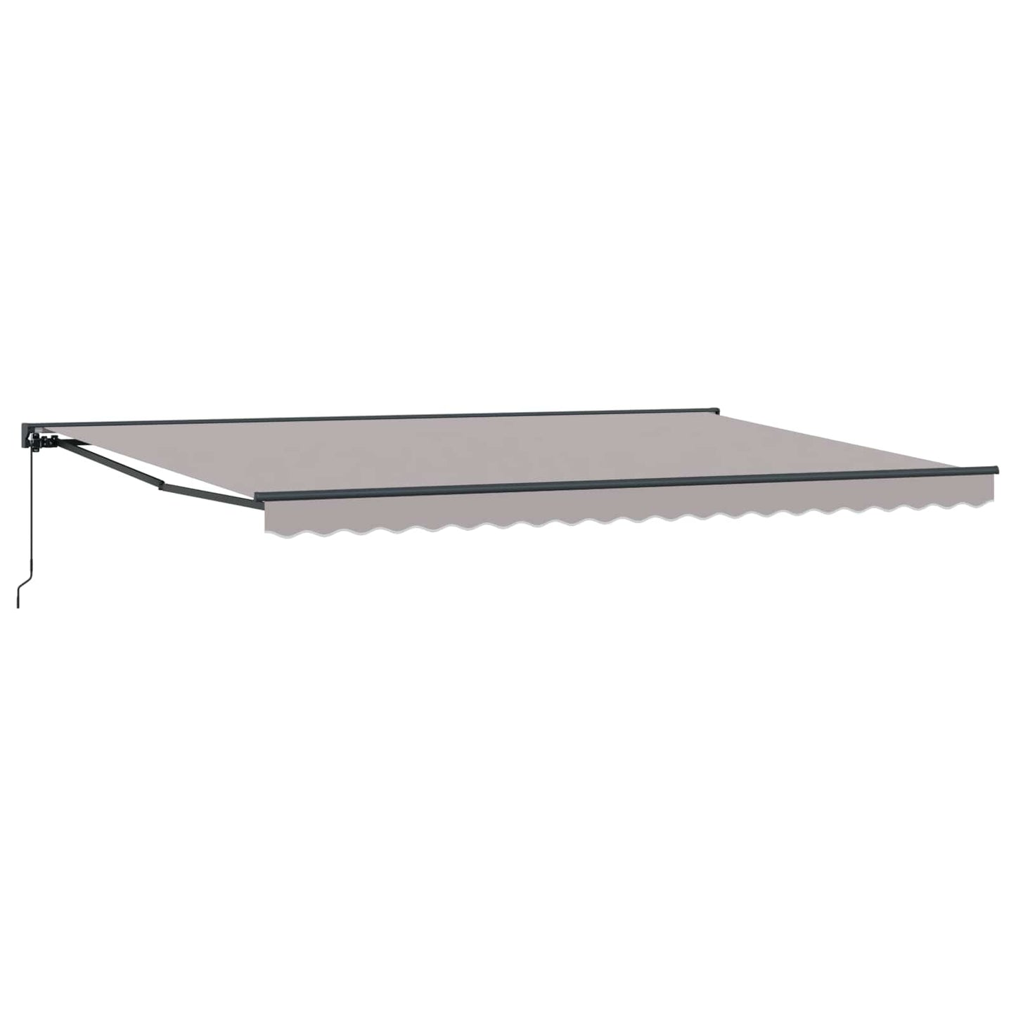 Markiseramme Lysegrå 500 × 300 cm Polyester med PU-belegg