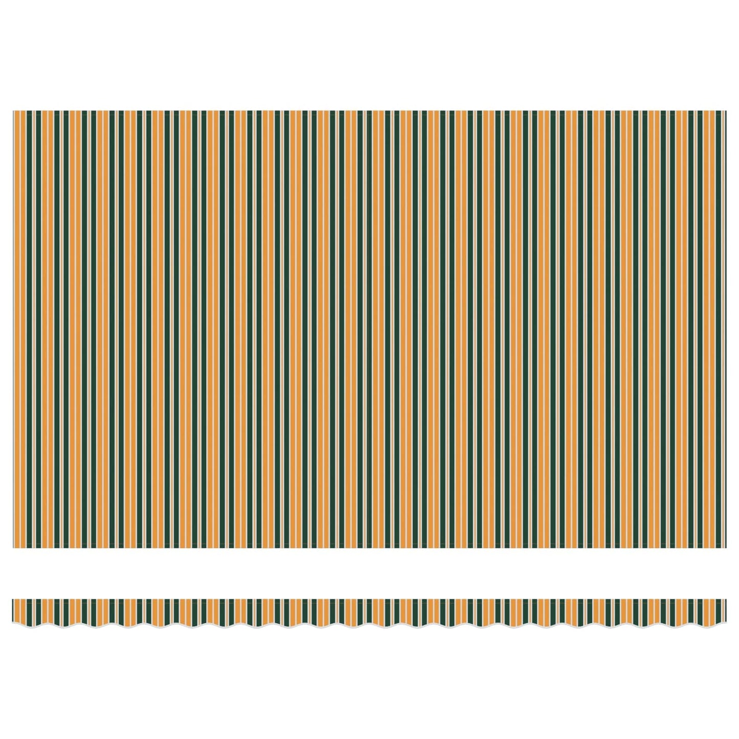 Innvendbar Markise Grønn og gul 500 × 300 cm Stoff og Metall