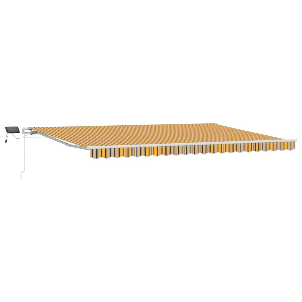Uttrekkbar markise Flerfarget 500 × 350 cm Stoff og Aluminium