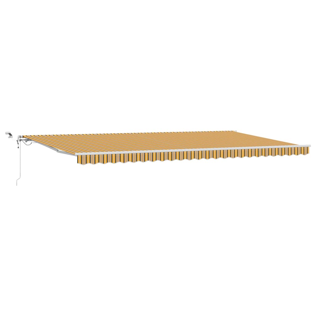 Innvendbar Markise Flerfarget 600 × 300 cm Polyester og Metall
