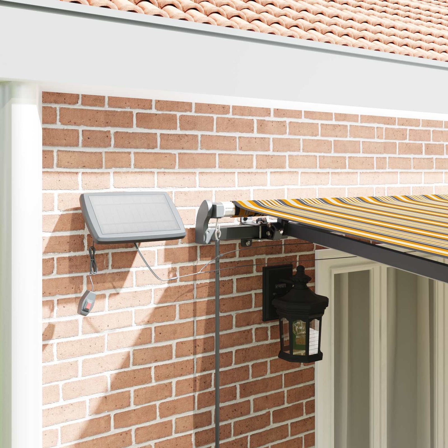 Innvendbar Markise Flerfarget 600 ×300 cm stoff