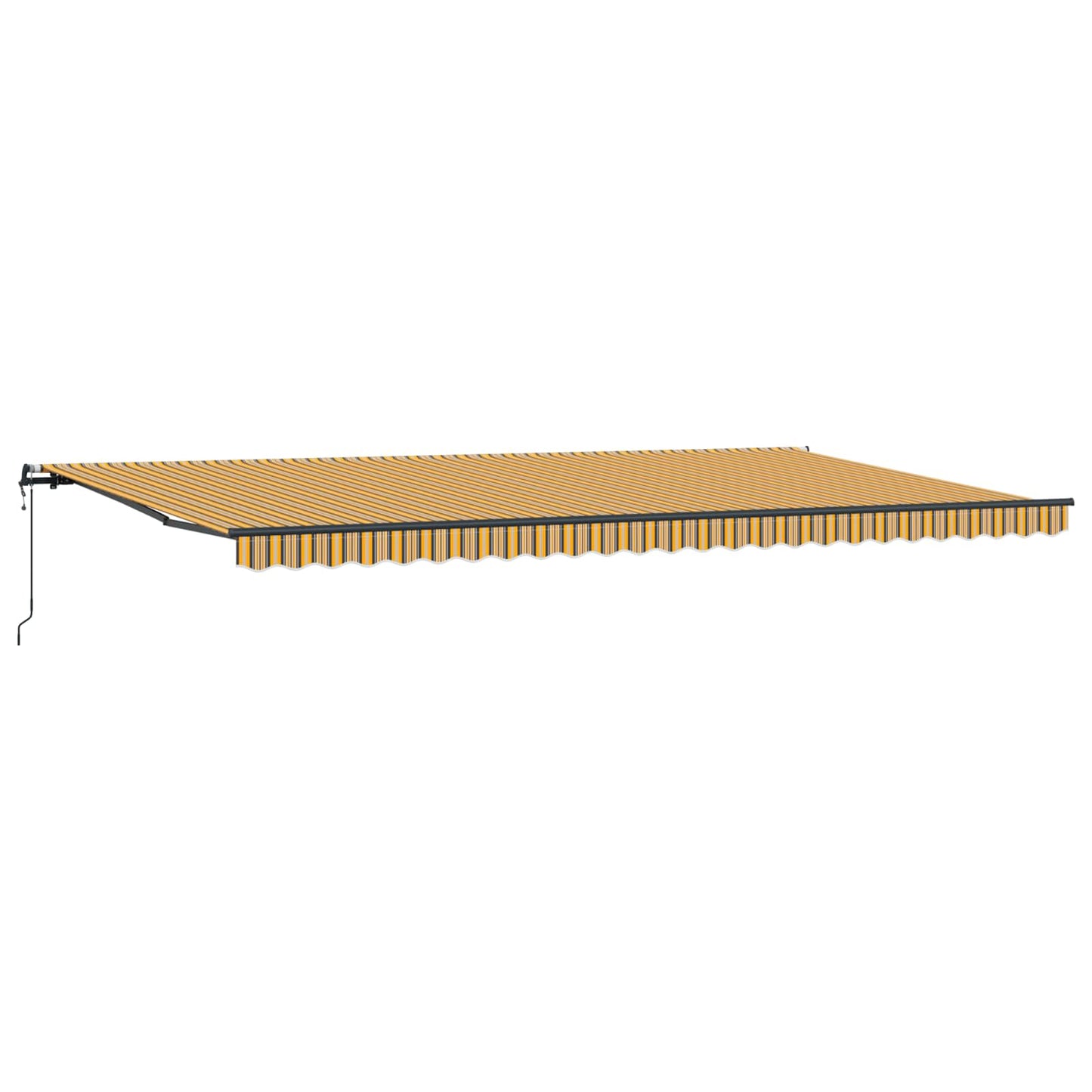 Uttrekkbar markise Flerfarget 600 × 300 cm Stoff og Aluminium