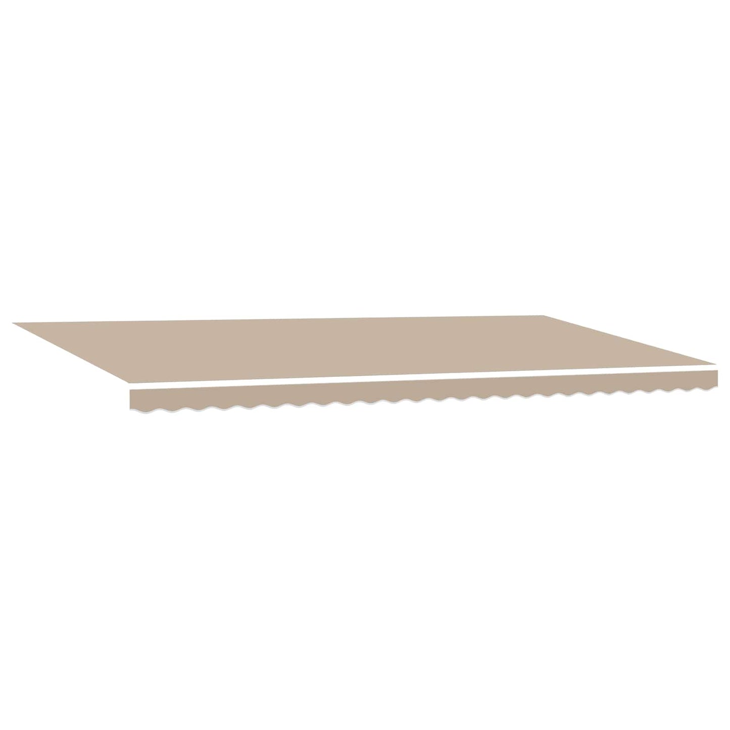 Uttrekkbar markise Beige 600 × 300 cm Polyester