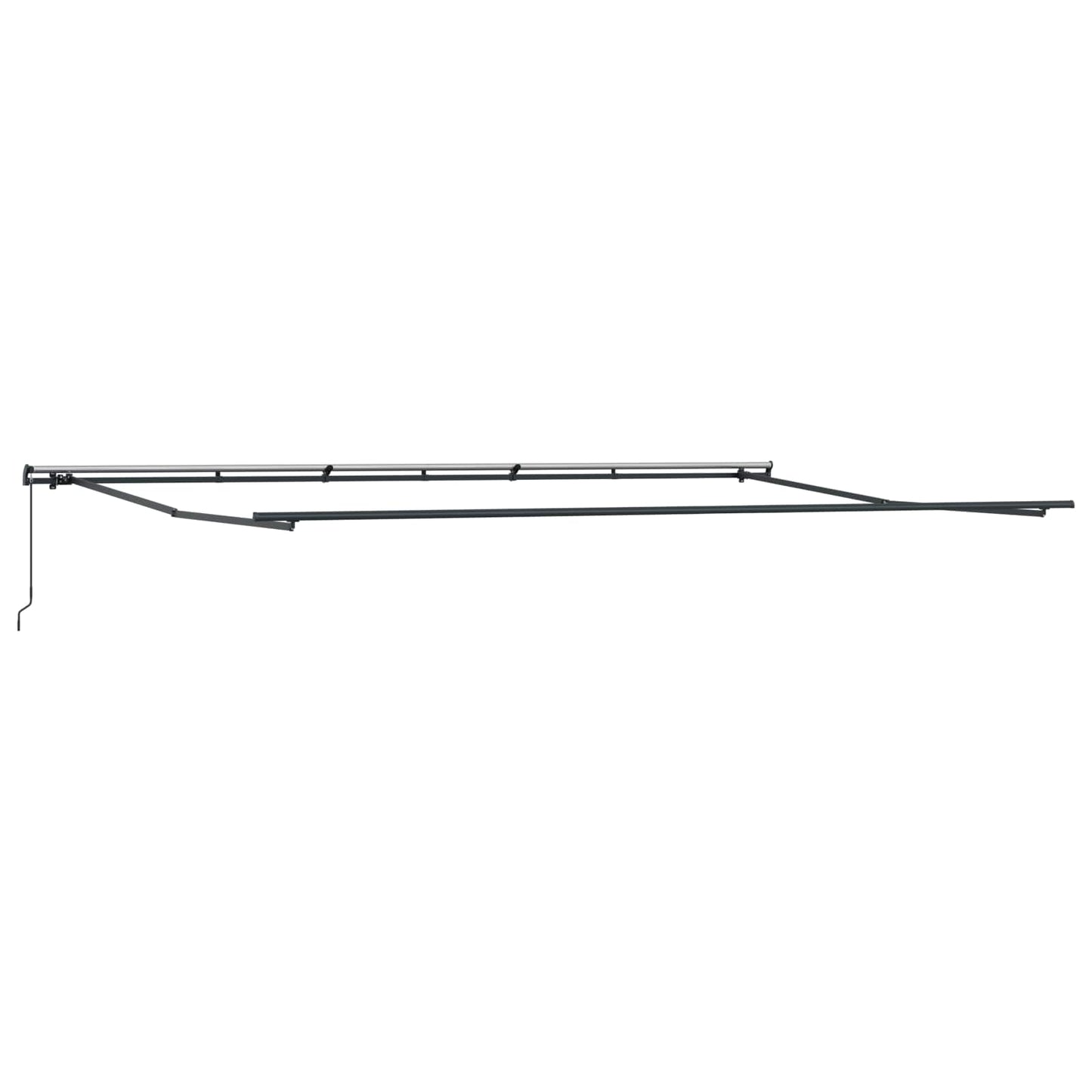 Innvendbar Markise Hvit 600 × 300 cm Polyester og stål