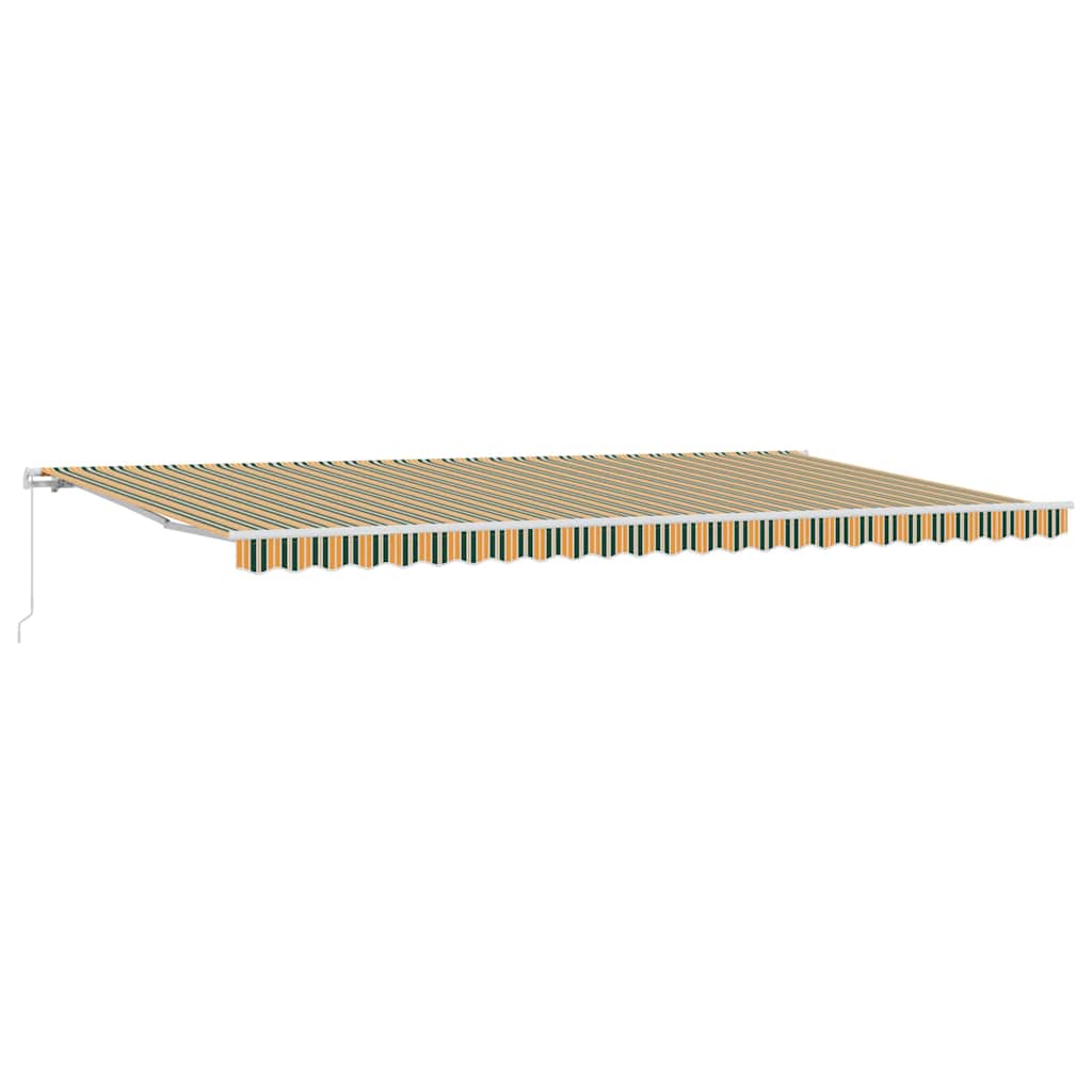 Uttrekkbar markise Flerfarget 600 × 300 cm