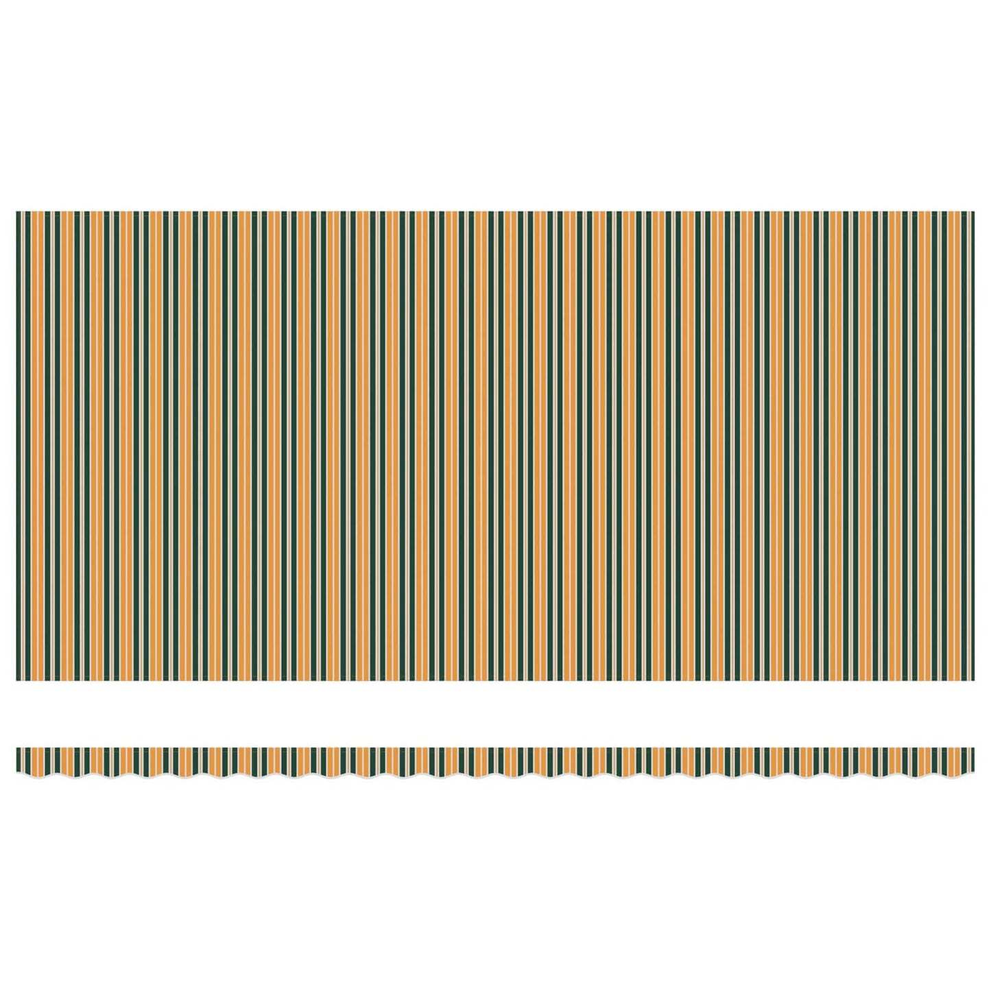 Uttrekkbar markise Grønn og gul 600 × 300 cm Stoff og Aluminium