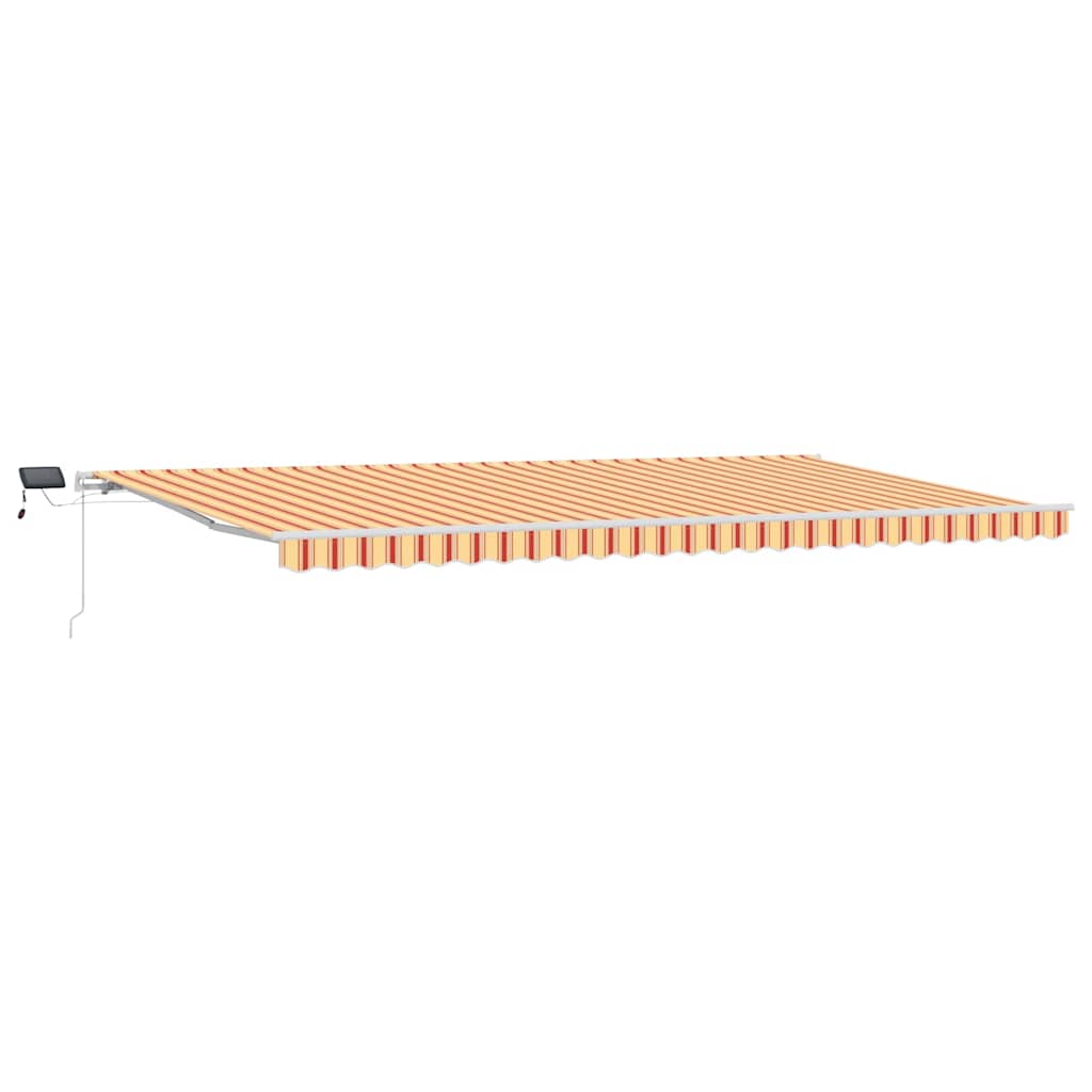 Innvendbar Markise Gul og oransje 600 × 350 cm Stoff og stål