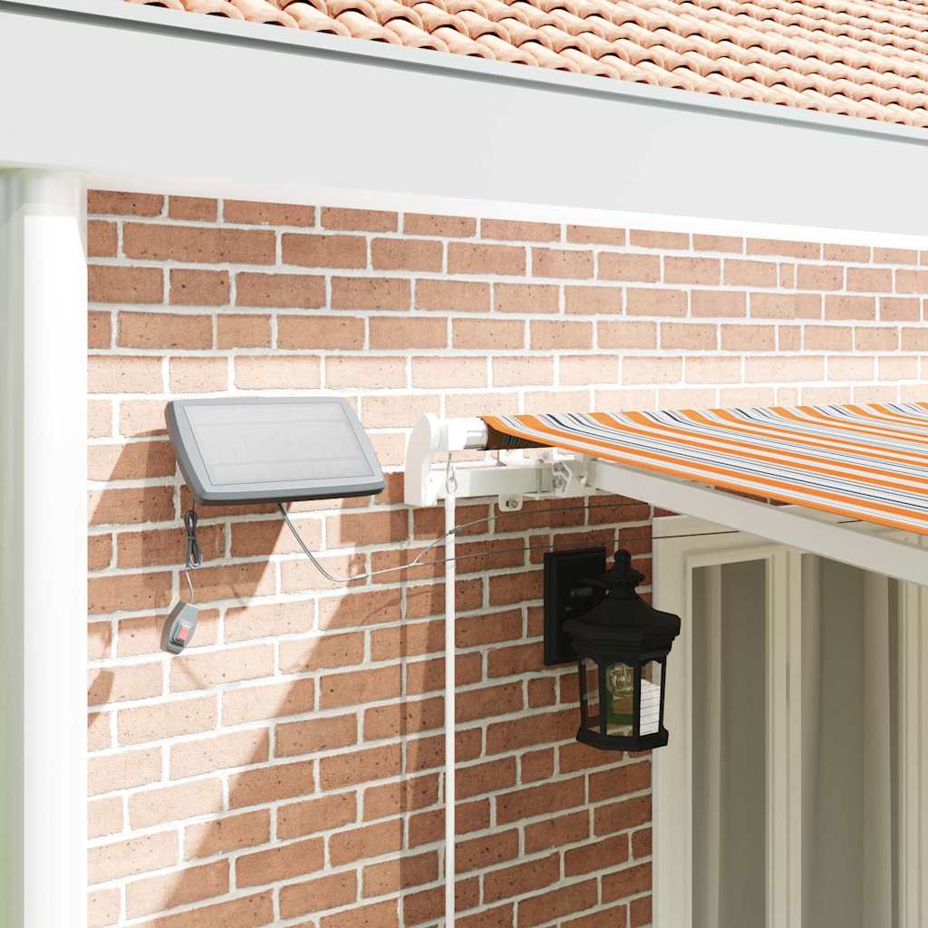 Uttrekkbar markise Flerfarget 600 × 350 cm Stoff og Aluminium