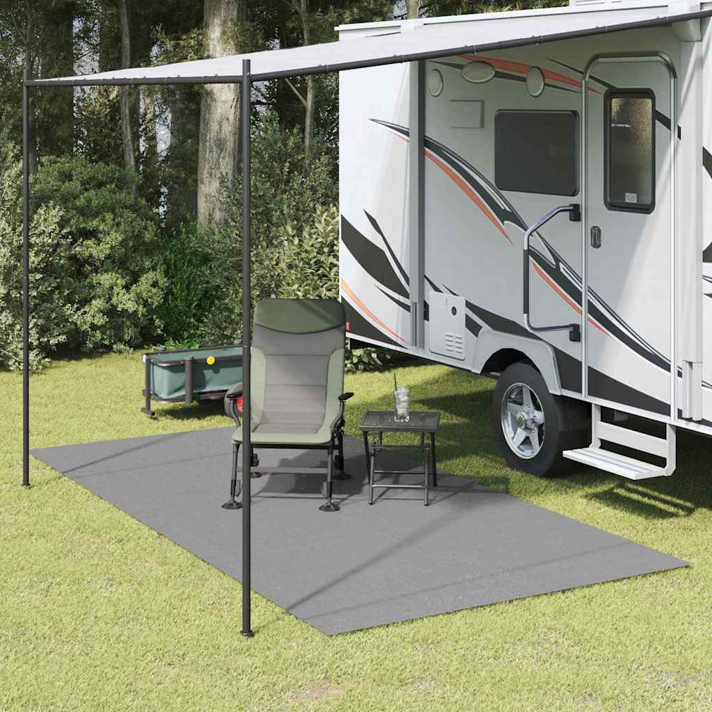 Teppe til telt Antrasitt 200 x 200 cm Polyester