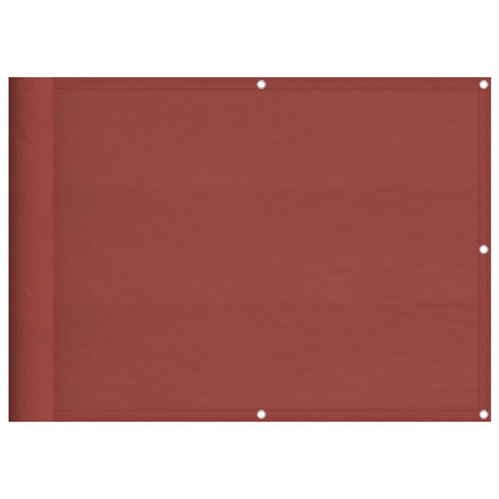 Balkongskjerm terrakotta 75x1000 cm 100 % polyester oxford