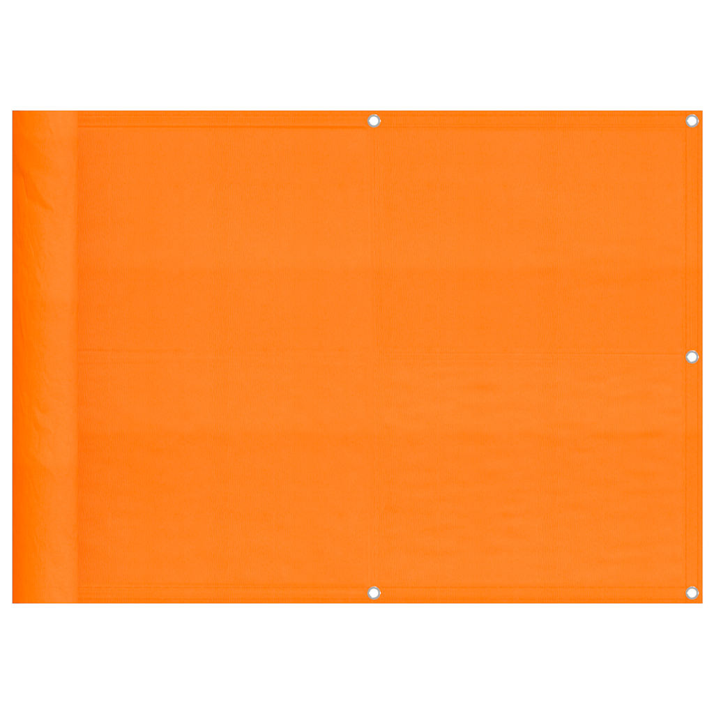 Balkongskjerm oransje 75x700 cm 100 % polyester oxford