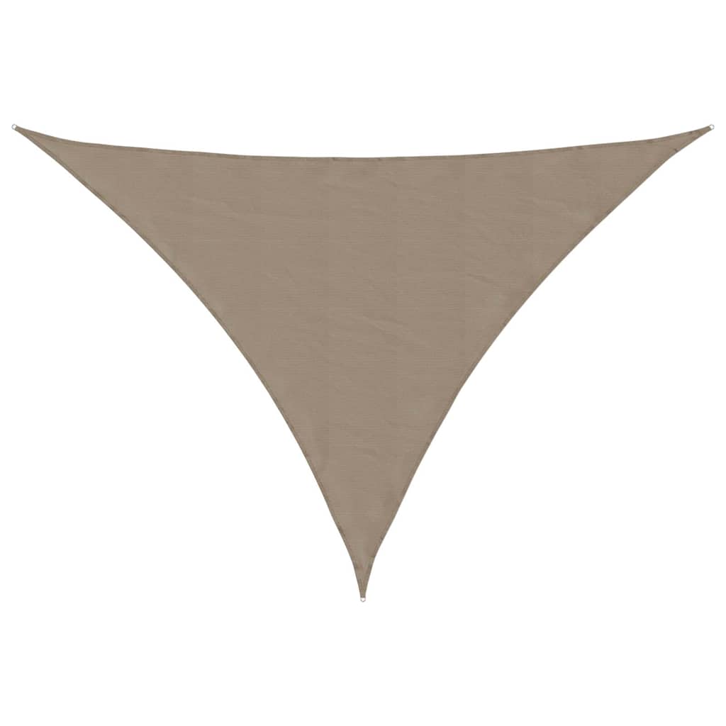 Solseil gråbrun 7x5x5 m 100 % polyester oxford