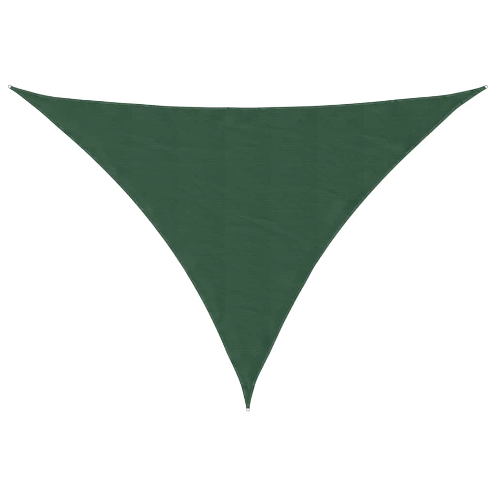Solseil mørkegrønn 7x5x5 m 100 % polyester oxford